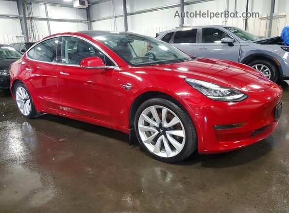 5YJ3E1EB0KF365460 2019 TESLA MODEL Red 