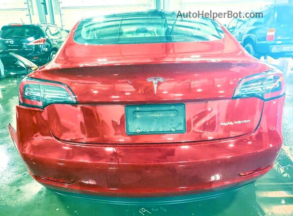 5YJ3E1EB0KF365460 2019 TESLA MODEL Red 