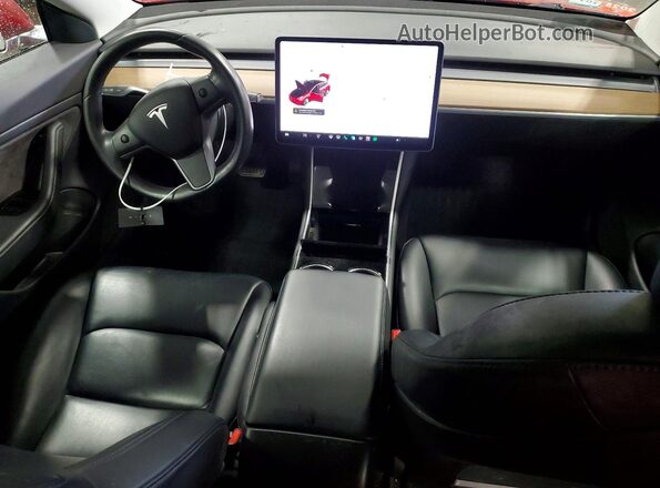 5YJ3E1EB0KF365460 2019 TESLA MODEL Red 