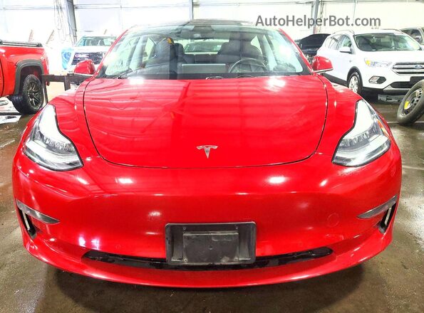 5YJ3E1EB0KF365460 2019 TESLA MODEL Red 