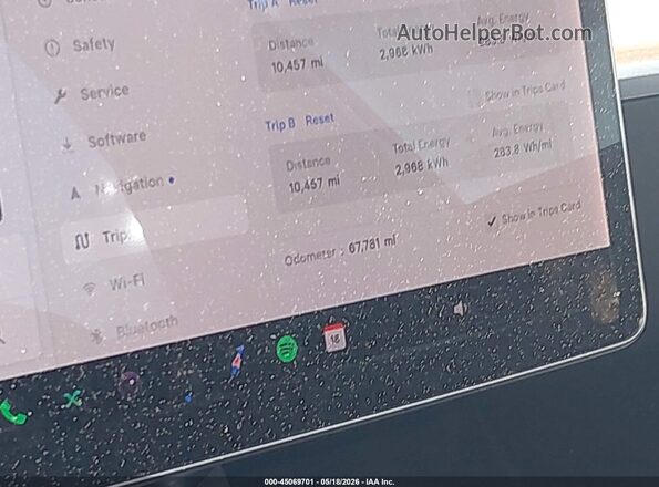5YJ3E1EB0KF408419 2019 TESLA MODEL 3 White უკანა სავარძლების ხედი
