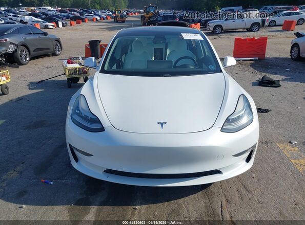 5YJ3E1EB0KF513008 2019 TESLA MODEL 3 White წინა პანელის ხედი