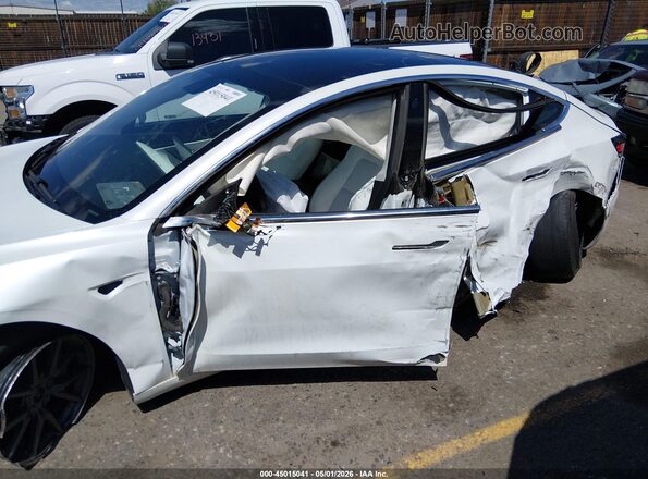 5YJ3E1EB0LF651570 2020 TESLA MODEL 3 White Vista frontal
