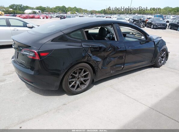 5YJ3E1EB0MF066778 2021 TESLA MODEL 3 Black უკანა მარჯვენა