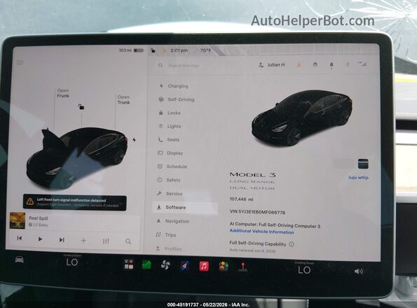 5YJ3E1EB0MF066778 2021 TESLA MODEL 3 Black უკანა სავარძლების ხედი