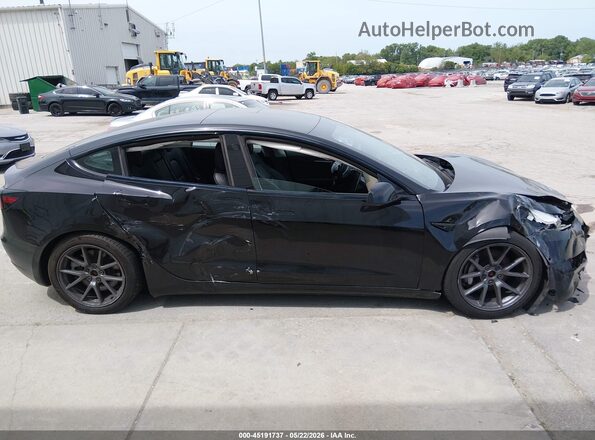 5YJ3E1EB0MF066778 2021 TESLA MODEL 3 Black უკანა სალონის ხედი