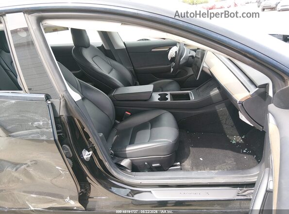 5YJ3E1EB0MF066778 2021 TESLA MODEL 3 Black წინა სალონის ხედი