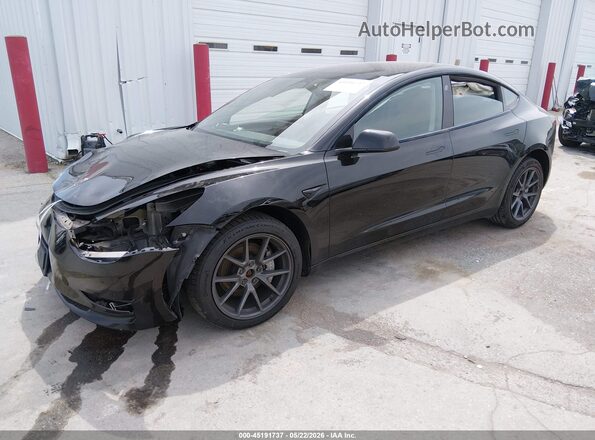 5YJ3E1EB0MF066778 2021 TESLA MODEL 3 Black წინა მარცხენა ხედი სამი მეოთხედიდან