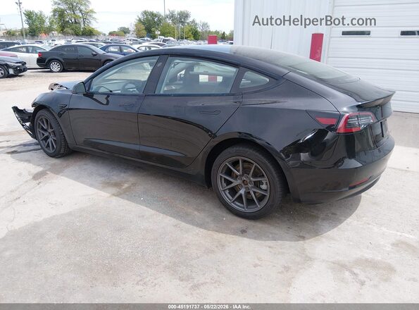 5YJ3E1EB0MF066778 2021 TESLA MODEL 3 Black უკანა მარცხენა