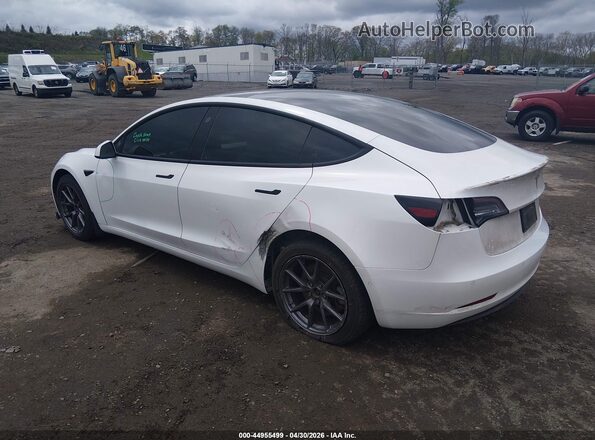 5YJ3E1EB0MF855996 2021 TESLA MODEL 3 Белый Задняя левая четверть