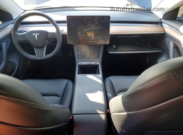 5YJ3E1EB0NF175520 2022 TESLA MODEL Charcoal წინა პანელის ხედი