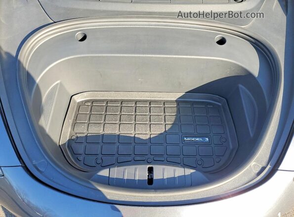 5YJ3E1EB0NF175520 2022 TESLA MODEL Charcoal უკანა სალონის ხედი