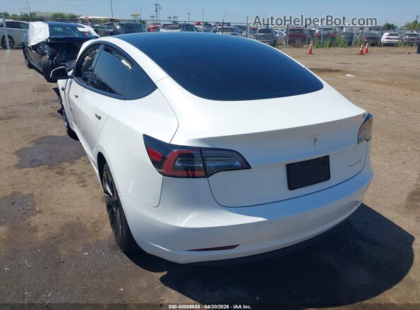 5YJ3E1EB0NF229737 2022 TESLA MODEL 3 White Հետևի ձախ