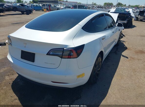 5YJ3E1EB0NF229737 2022 TESLA MODEL 3 White Հետևի աջ