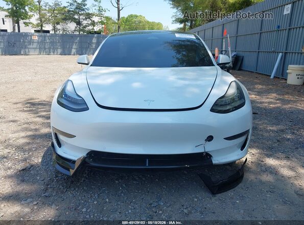 5YJ3E1EB0NF245517 2022 TESLA MODEL 3 White ხელსაწყოთა პანელის ხედი