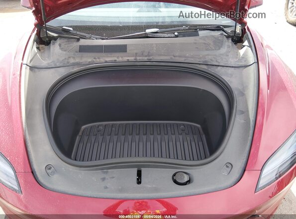 5YJ3E1EB0TF130414 2026 TESLA MODEL 3 Maroon Հետևի տեսք