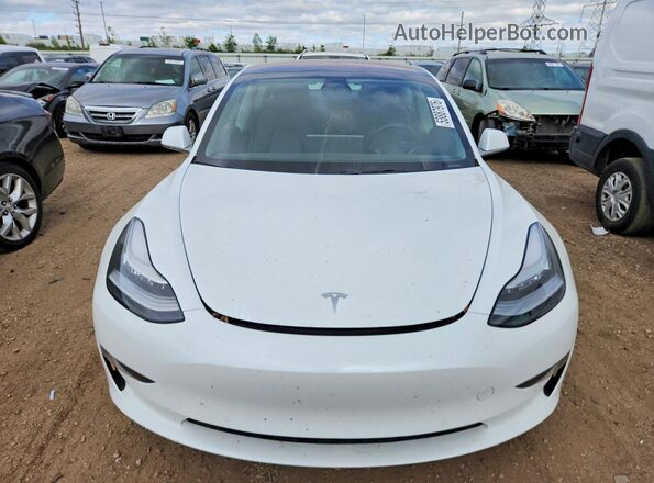 5YJ3E1EB1JF067658 2018 TESLA MODEL White Front view