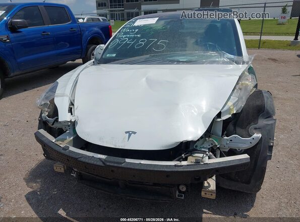 5YJ3E1EB1JF094875 2018 TESLA MODEL 3 White Widok z tyłu