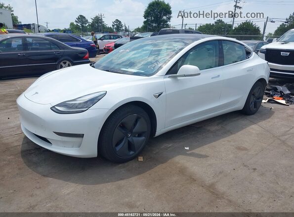 5YJ3E1EB1JF096965 2018 TESLA MODEL 3 White Vista tres cuartos delantera izquierda