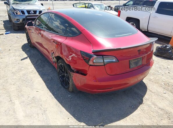 5YJ3E1EB1MF990050 2021 TESLA MODEL 3 Red Հետևի ձախ