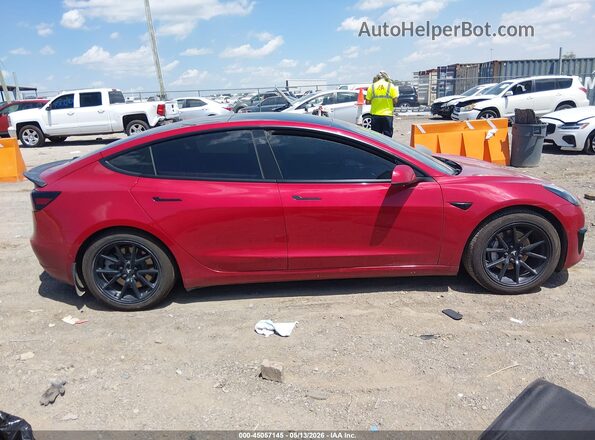 5YJ3E1EB1MF990050 2021 TESLA MODEL 3 Red Սալոնի 360 աստիճան տեսք