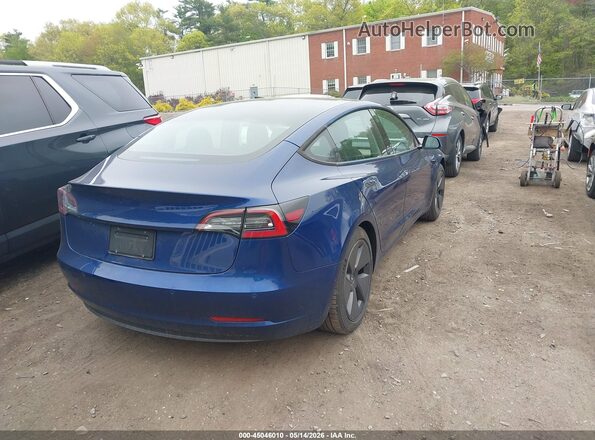 5YJ3E1EB1NF106772 2022 TESLA MODEL 3 Синий Задняя правая четверть