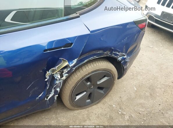 5YJ3E1EB1NF106772 2022 TESLA MODEL 3 Синий Вид спереди