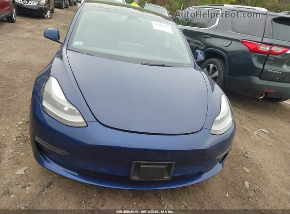 5YJ3E1EB1NF106772 2022 TESLA MODEL 3 Синий Вид щитка приборов