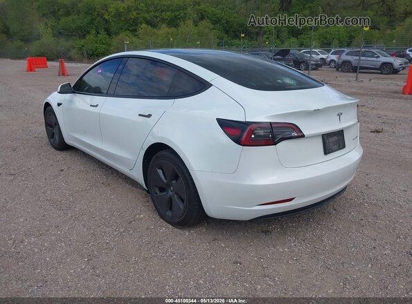 5YJ3E1EB1PF595774 2023 TESLA MODEL 3 White Trasero izquierdo