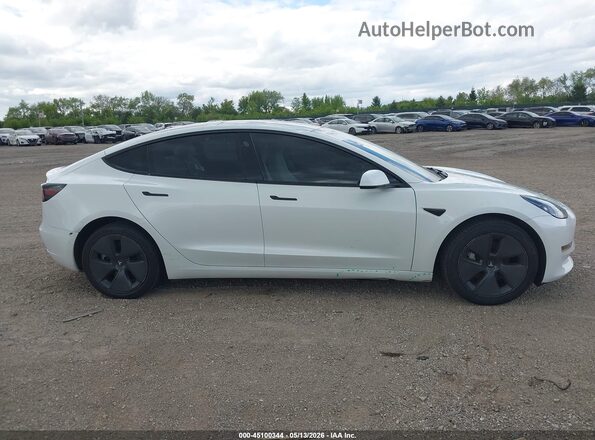 5YJ3E1EB1PF595774 2023 TESLA MODEL 3 White Vista del cuadro de instrumentos