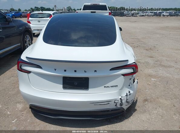 5YJ3E1EB1SF960060 2025 TESLA MODEL 3 White 