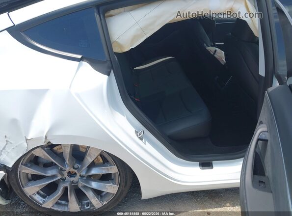 5YJ3E1EB1SF960060 2025 TESLA MODEL 3 White VIN sticker view
