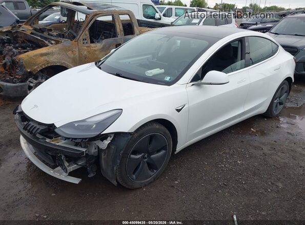 5YJ3E1EB2LF618876 2020 TESLA MODEL 3 White წინა მარცხენა ხედი სამი მეოთხედიდან