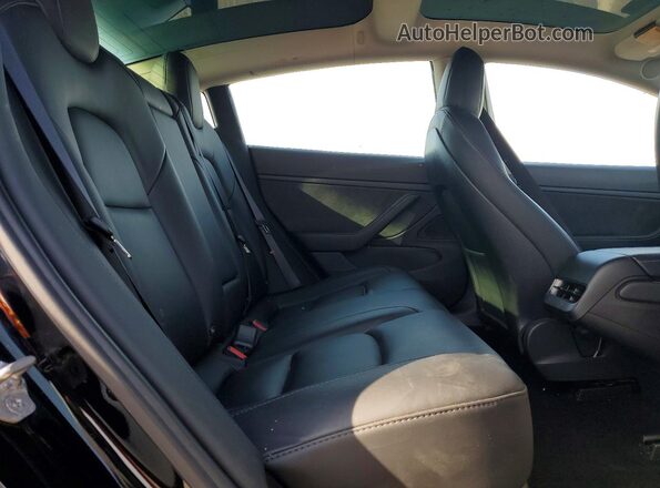 5YJ3E1EB2LF786839 2020 TESLA MODEL Black Vista de los asientos traseros