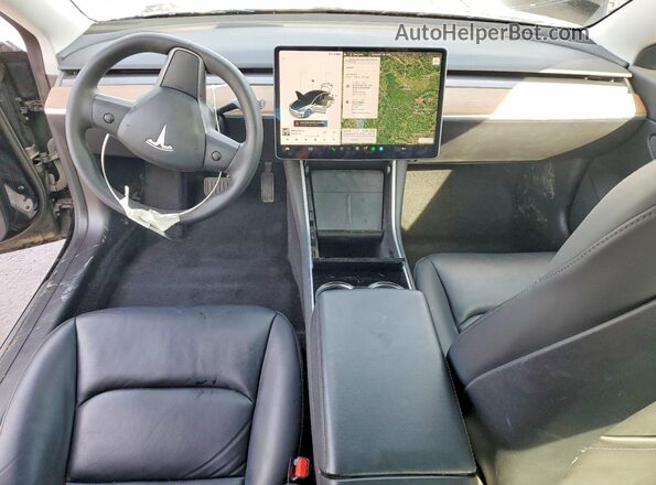5YJ3E1EB2LF786839 2020 TESLA MODEL Black Vista del salpicadero