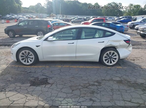 5YJ3E1EB2MF903417 2021 TESLA MODEL 3 White უკანა სალონის ხედი