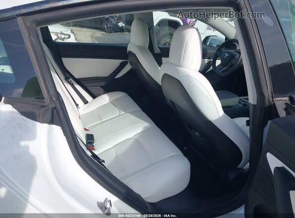 5YJ3E1EB2MF903417 2021 TESLA MODEL 3 White VIN კოდის სტიკერის ხედი