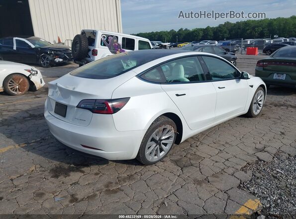 5YJ3E1EB2MF903417 2021 TESLA MODEL 3 White უკანა მარჯვენა