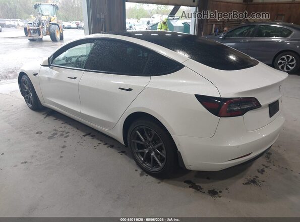5YJ3E1EB2NF106571 2022 TESLA MODEL 3 White Rear left