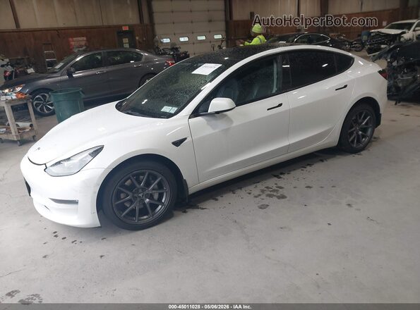 5YJ3E1EB2NF106571 2022 TESLA MODEL 3 White Front left