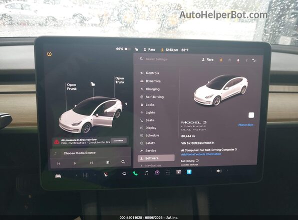 5YJ3E1EB2NF106571 2022 TESLA MODEL 3 White 