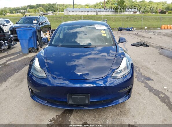 5YJ3E1EB2NF208047 2022 TESLA MODEL 3 Blue Սարքավորումների վահանակի տեսք