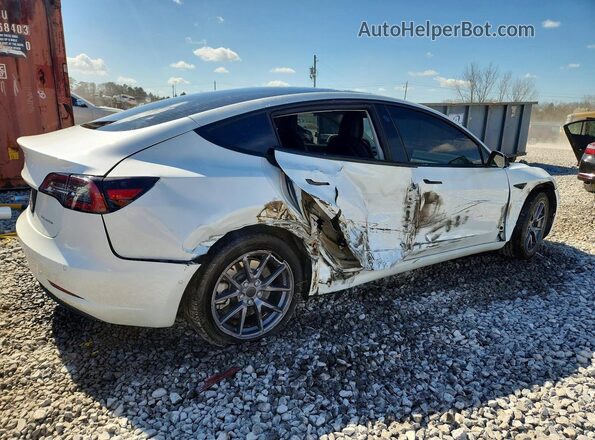 5YJ3E1EB2NF244580 2022 TESLA MODEL White Задня права чверть