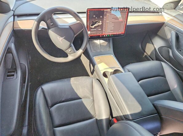 5YJ3E1EB2NF244580 2022 TESLA MODEL White Вид панелі приладів