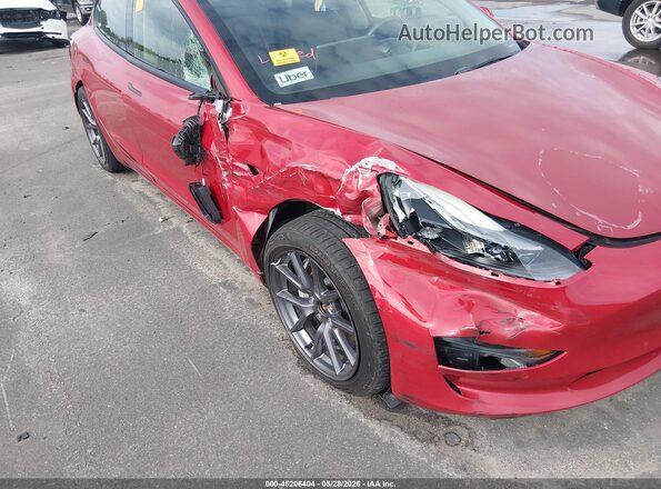 5YJ3E1EB2NF288319 2022 TESLA MODEL 3 Красный Вид спереди