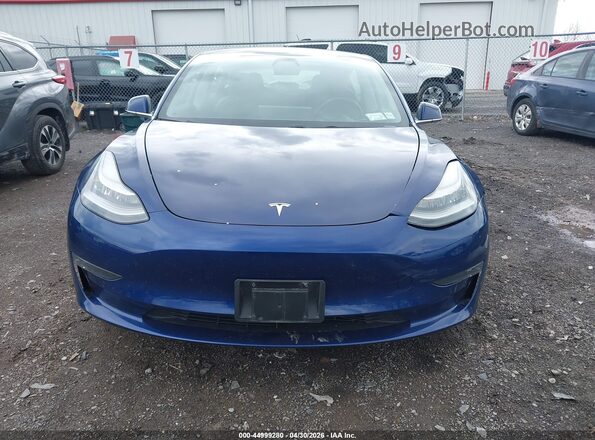 5YJ3E1EB3JF105083 2018 TESLA MODEL 3 Blue Вид щитка приладів