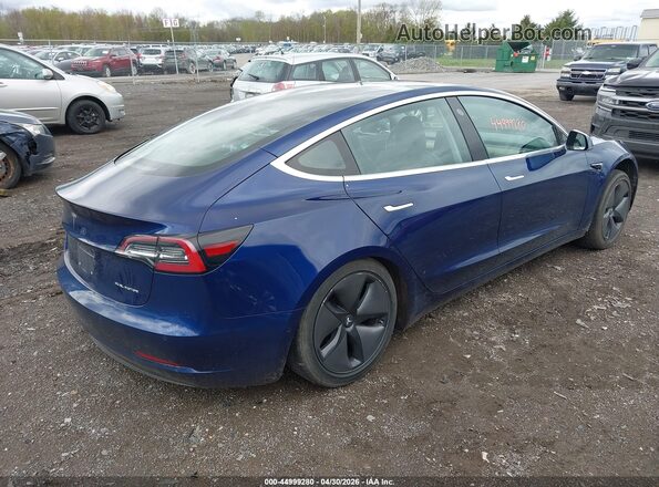 5YJ3E1EB3JF105083 2018 TESLA MODEL 3 Blue Задня права чверть