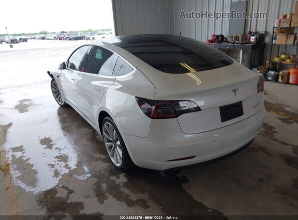 5YJ3E1EB3KF453497 2019 TESLA MODEL 3 White Rear left