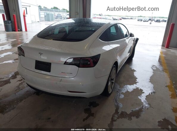 5YJ3E1EB3KF453497 2019 TESLA MODEL 3 White Rear right