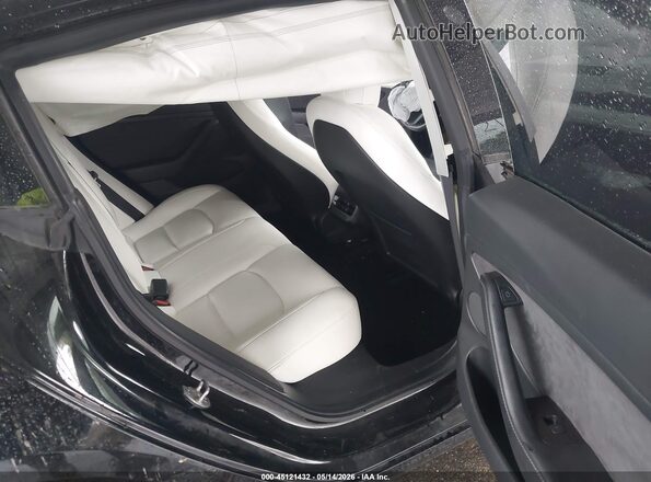 5YJ3E1EB3MF053538 2021 TESLA MODEL 3 Black Widok naklejki z numerem VIN